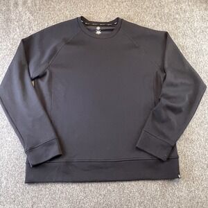 GAIAM Namaste‎ Crew Neck Pullover Sweatshirt, Black, Size L Quiet Luxury Yoga